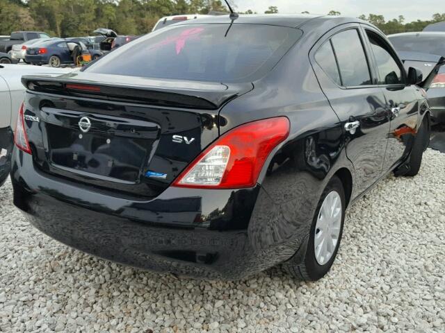 3N1CN7AP1EK453923 - 2014 NISSAN VERSA S BLACK photo 4