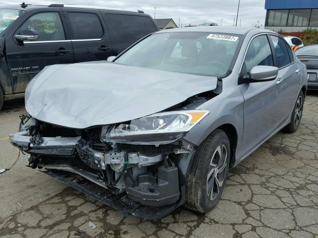 1HGCR2F39HA279388 - 2017 HONDA ACCORD LX SILVER photo 2