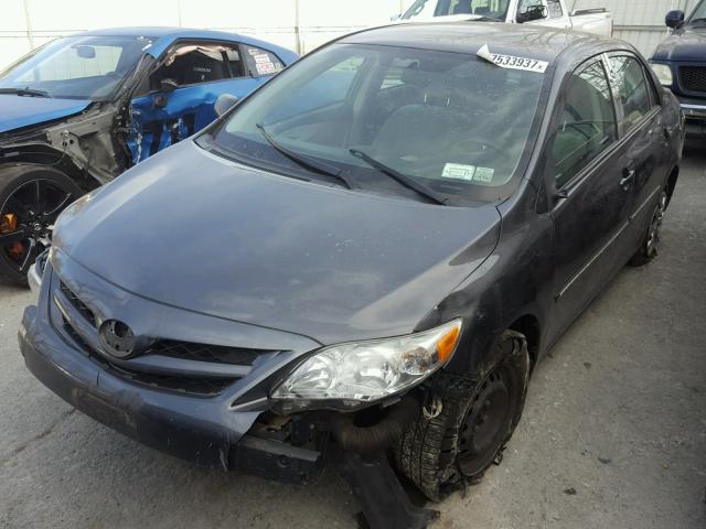 2T1BU4EE2BC591210 - 2011 TOYOTA COROLLA BA BLACK photo 2