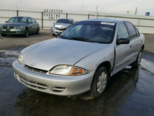 1G1JC524XY7170922 - 2000 CHEVROLET CAVALIER SILVER photo 2