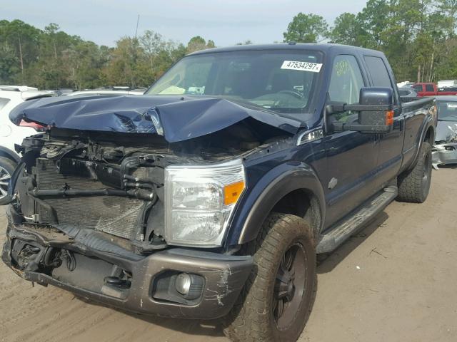 1FT8W3BT8FEA44463 - 2015 FORD F350 SUPER BLUE photo 2