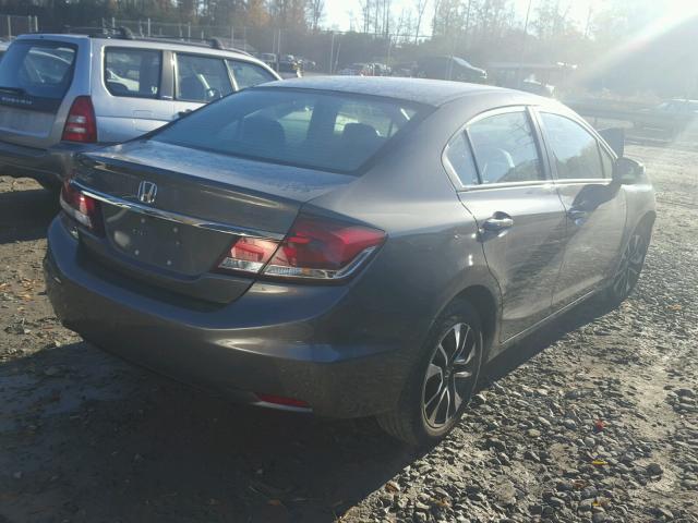 2HGFB2F82DH501195 - 2013 HONDA CIVIC EX GRAY photo 4