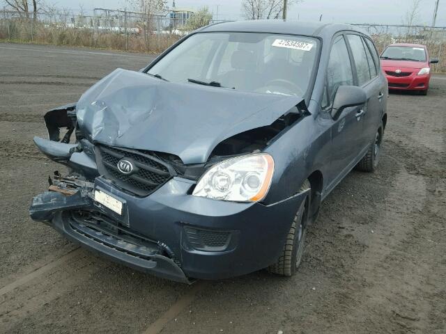 KNAFG528297236186 - 2009 KIA RONDO BASE BLUE photo 2