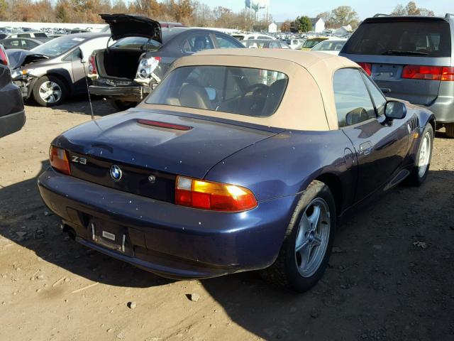 4USCH7329VLE01674 - 1997 BMW Z3 1.9 BLUE photo 4