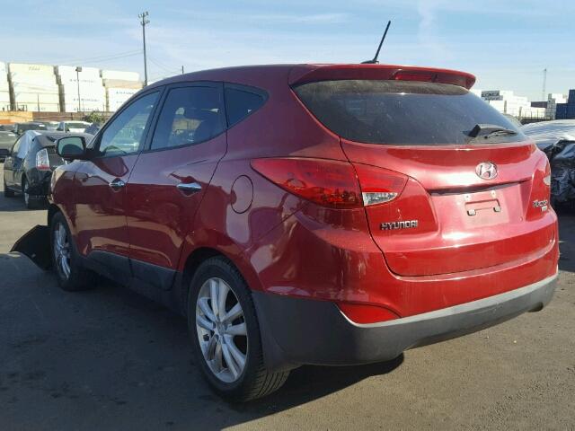 KM8JU3AC1BU221455 - 2011 HYUNDAI TUCSON GLS RED photo 3