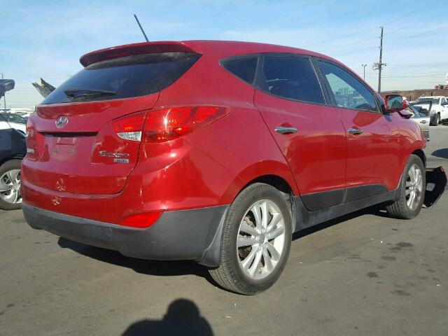 KM8JU3AC1BU221455 - 2011 HYUNDAI TUCSON GLS RED photo 4