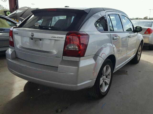 1B3CB4HA1AD607077 - 2010 DODGE CALIBER SX SILVER photo 4