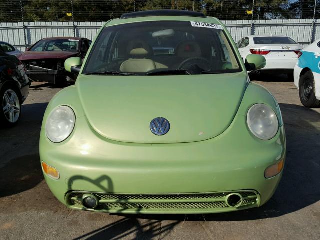 3VWCP21CX1M455432 - 2001 VOLKSWAGEN NEW BEETLE GREEN photo 9