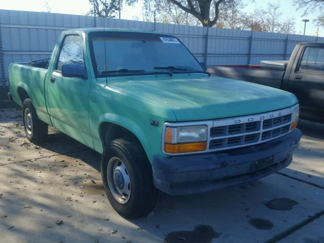 1B7GG26X1TS669719 - 1996 DODGE DAKOTA GREEN photo 1