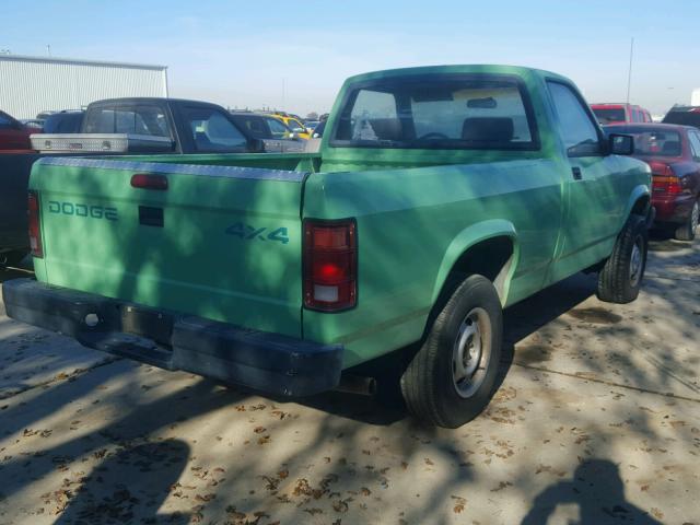 1B7GG26X1TS669719 - 1996 DODGE DAKOTA GREEN photo 4