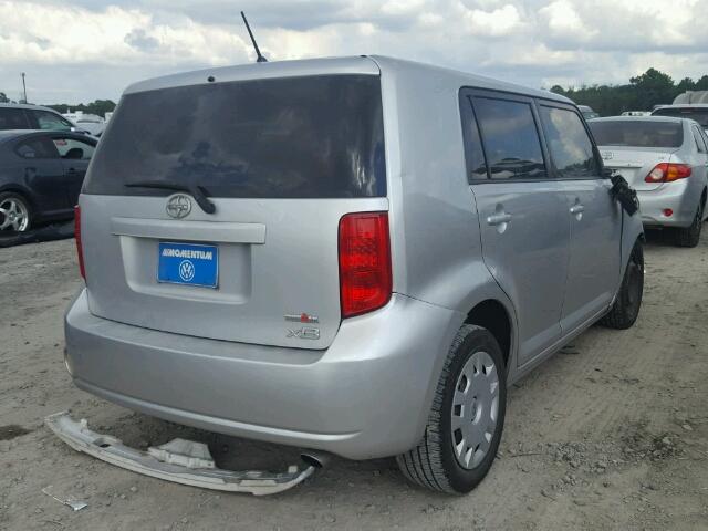 JTLZE4FE2A1111474 - 2010 TOYOTA SCION XB ვერცხლისფერი ფოტო 4