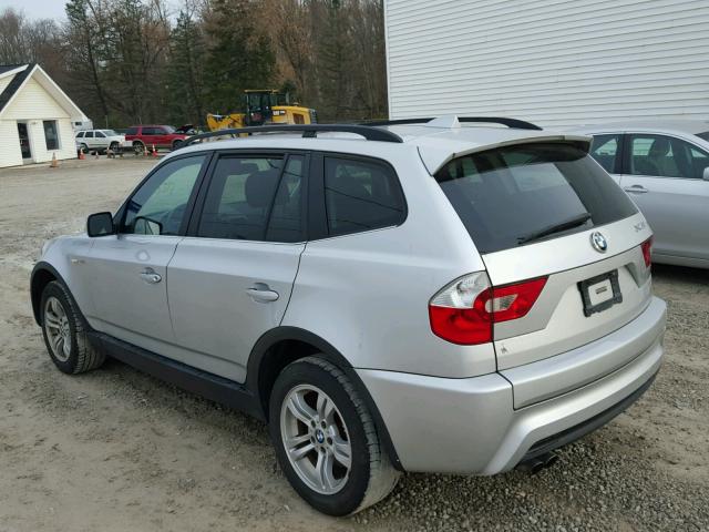 WBXPA93426WD29776 - 2006 BMW X3 SILVER photo 3