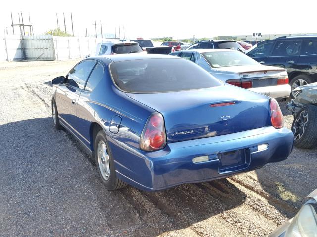2G1WW12E959148094 - 2005 CHEVROLET MONTE CARL ლურჯი ფოტო 3