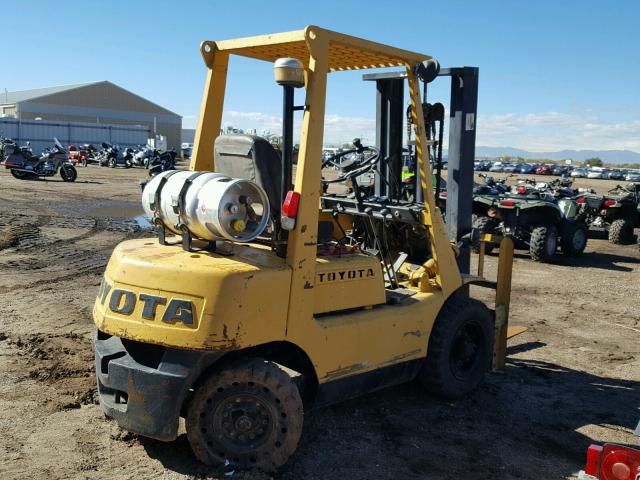 2FG2510490 - 1989 TOYOTA FORKLIFT YELLOW photo 4