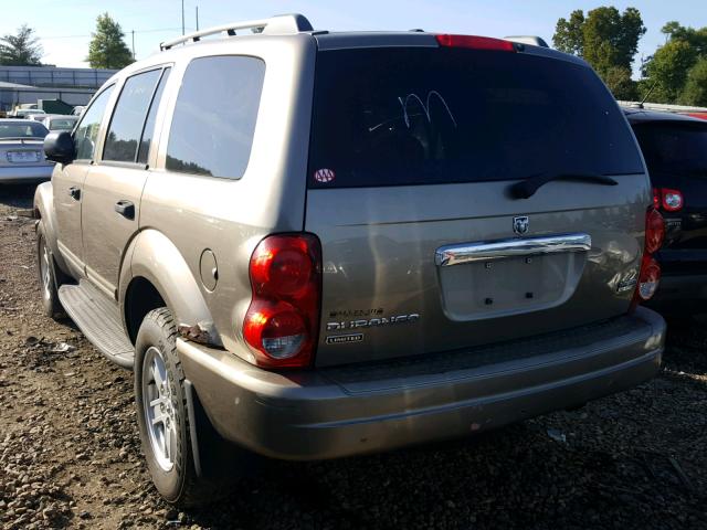 1D4HD58286F162445 - 2006 DODGE DURANGO LI BEIGE photo 3