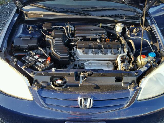 2HGES16503H516529 - 2003 HONDA CIVIC LX BLUE photo 7