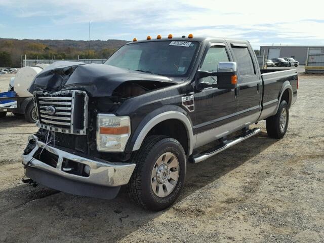 1FTWW31R28ED18840 - 2008 FORD F350 SRW S BLACK photo 2