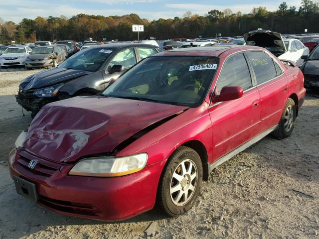 1HGCG56762A069879 - 2002 HONDA ACCORD SE MAROON photo 2