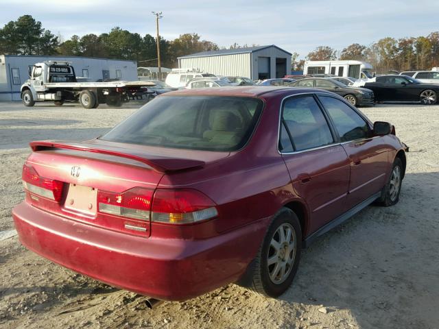 1HGCG56762A069879 - 2002 HONDA ACCORD SE MAROON photo 4