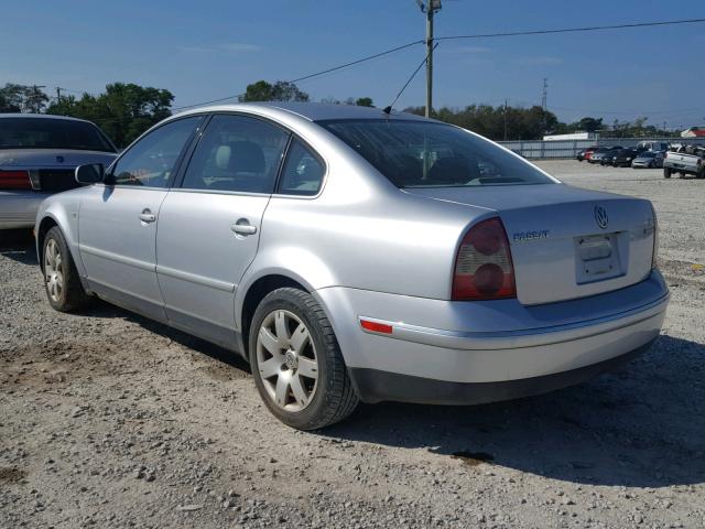 WVWTH63B82P242292 - 2002 VOLKSWAGEN PASSAT GLX SILVER photo 3