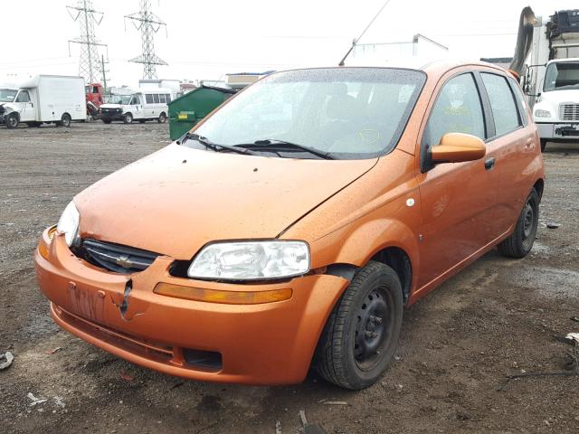 KL1TD66628B111737 - 2008 CHEVROLET AVEO BASE Қызғылт сары фото 2