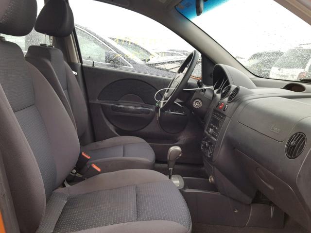 KL1TD66628B111737 - 2008 CHEVROLET AVEO BASE Қызғылт сары фото 5