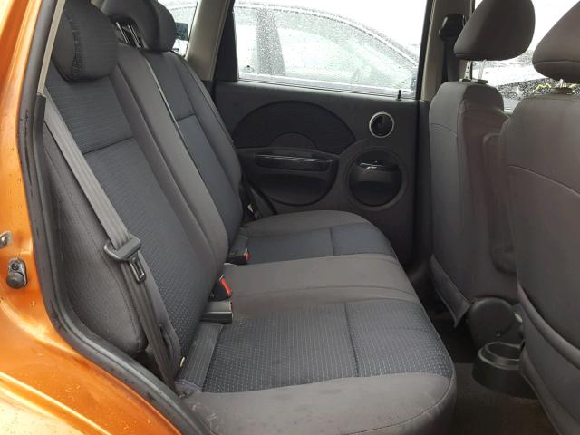 KL1TD66628B111737 - 2008 CHEVROLET AVEO BASE Қызғылт сары фото 6