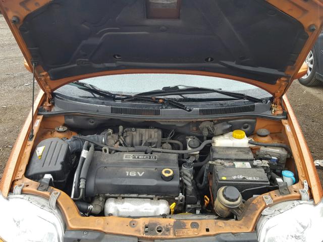 KL1TD66628B111737 - 2008 CHEVROLET AVEO BASE Қызғылт сары фото 7