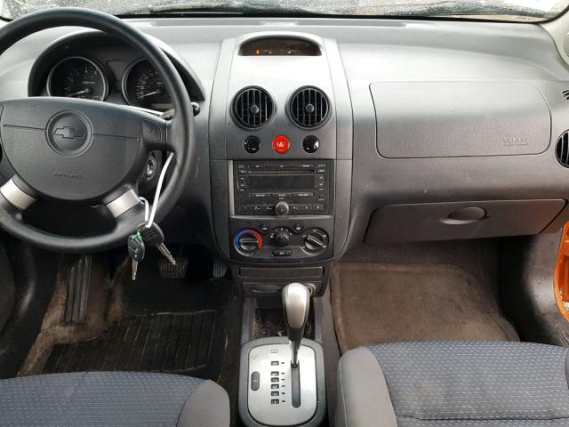 KL1TD66628B111737 - 2008 CHEVROLET AVEO BASE Қызғылт сары фото 9