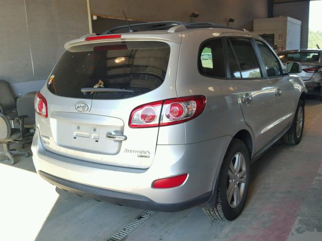 5XYZK3AB1BG033007 - 2011 HYUNDAI SANTA FE L SILVER photo 4