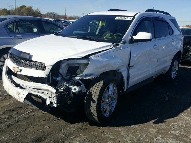 2GNFLGE36F6246524 - 2015 CHEVROLET EQUINOX LT WHITE photo 2