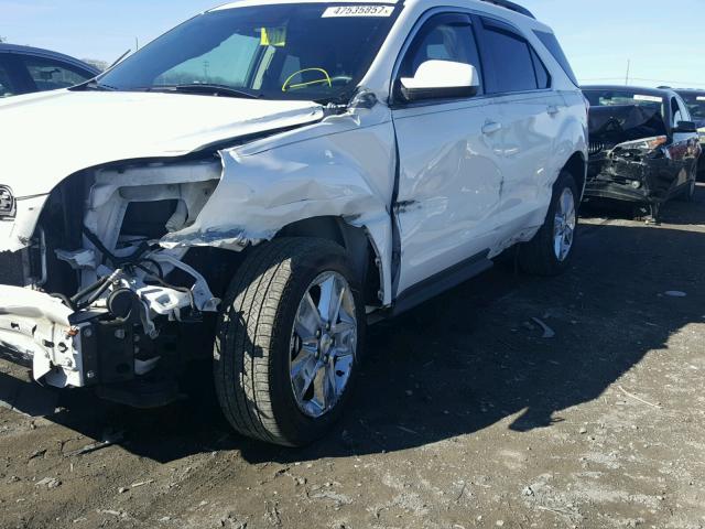 2GNFLGE36F6246524 - 2015 CHEVROLET EQUINOX LT WHITE photo 9