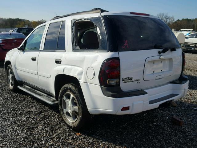 1GNDS13S772137246 - 2007 CHEVROLET TRAILBLAZE WHITE photo 3