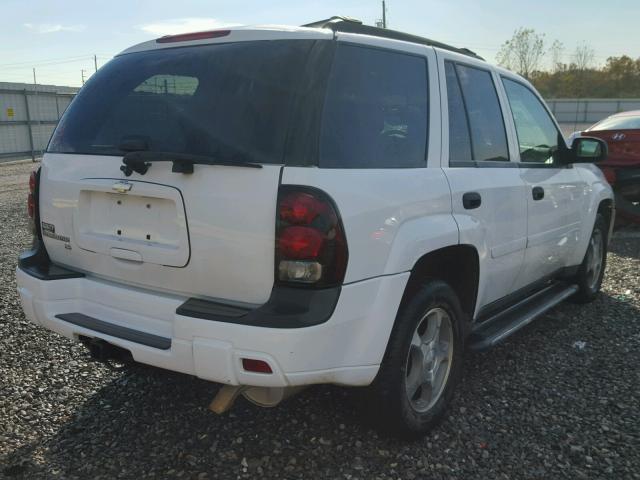 1GNDS13S772137246 - 2007 CHEVROLET TRAILBLAZE WHITE photo 4