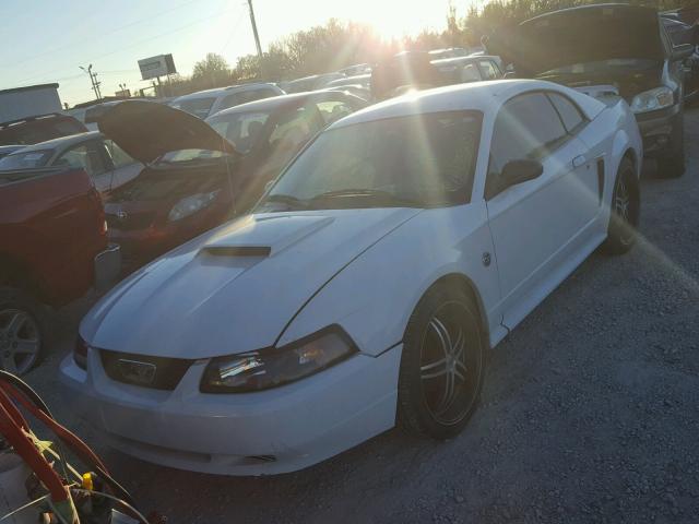 1FAFP40454F105304 - 2004 FORD MUSTANG WHITE photo 2