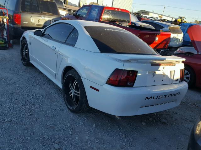 1FAFP40454F105304 - 2004 FORD MUSTANG WHITE photo 3