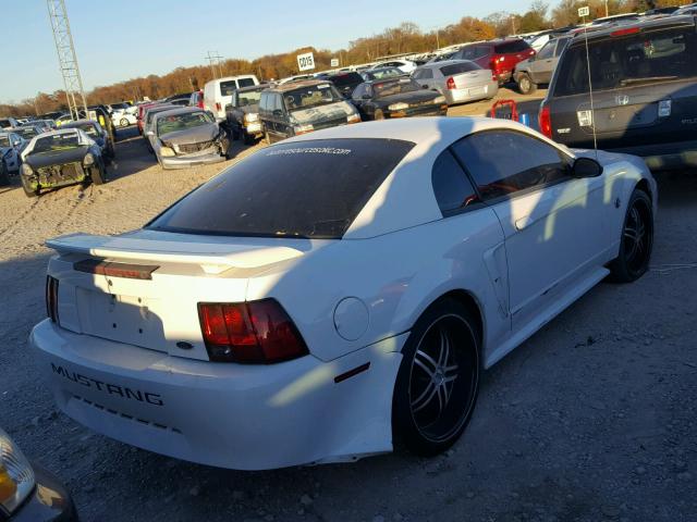 1FAFP40454F105304 - 2004 FORD MUSTANG WHITE photo 4