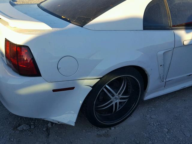 1FAFP40454F105304 - 2004 FORD MUSTANG WHITE photo 9