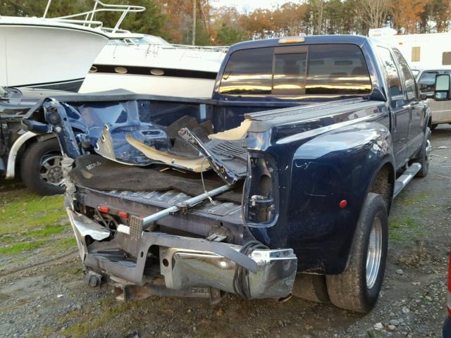 1FTWW32Y58ED11113 - 2008 FORD F350 SUPER BLUE photo 4