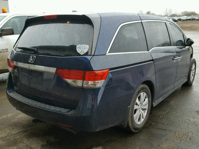 5FNRL5H67FB055530 - 2015 HONDA ODYSSEY EX BLUE photo 4