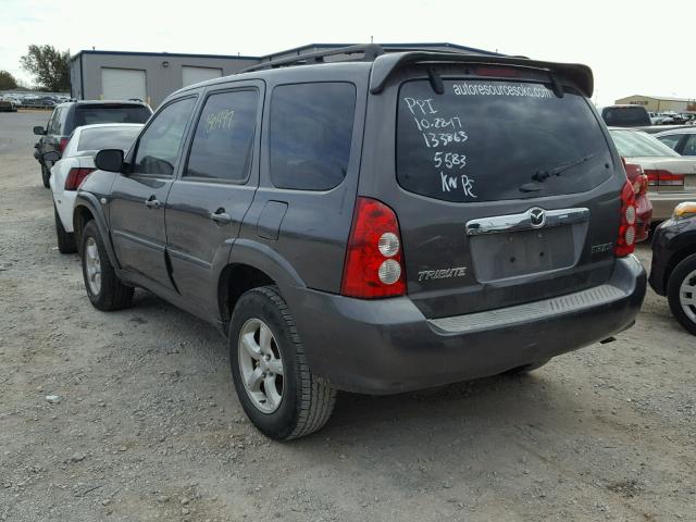 4F2CZ96155KM35583 - 2005 MAZDA TRIBUTE GRAY photo 3