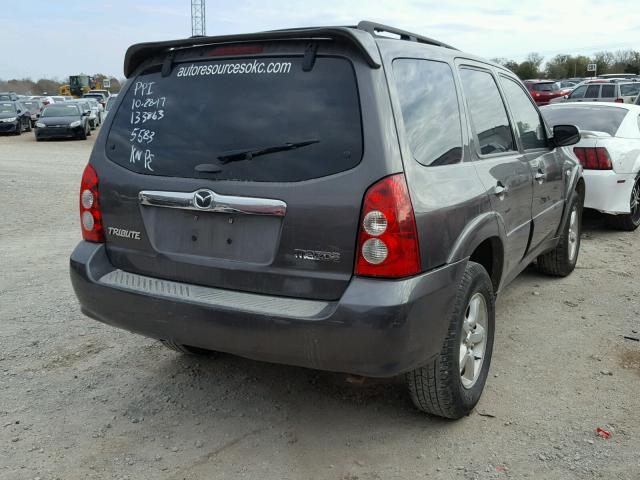 4F2CZ96155KM35583 - 2005 MAZDA TRIBUTE GRAY photo 4