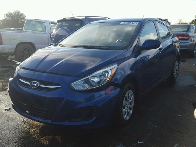 KMHCT4AE6FU820716 - 2015 HYUNDAI ACCENT GLS BLUE photo 2