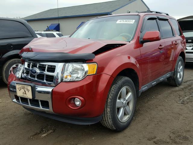 1FMCU0E72CKC42039 - 2012 FORD ESCAPE LIM RED photo 2