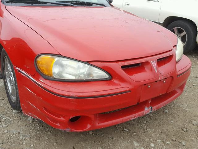 1G2NW52E13C227070 - 2003 PONTIAC GRAND AM G RED photo 9