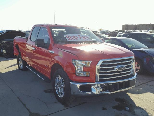 1FTEX1CP1FKF15084 - 2015 FORD F150 SUPER RED photo 1