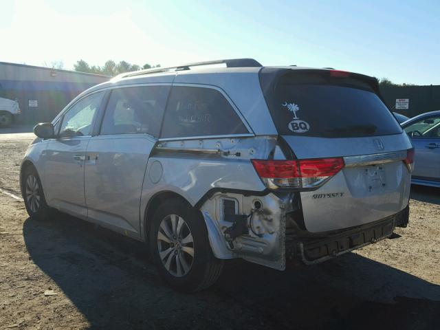 5FNRL5H69FB004627 - 2015 HONDA ODYSSEY EX SILVER photo 3