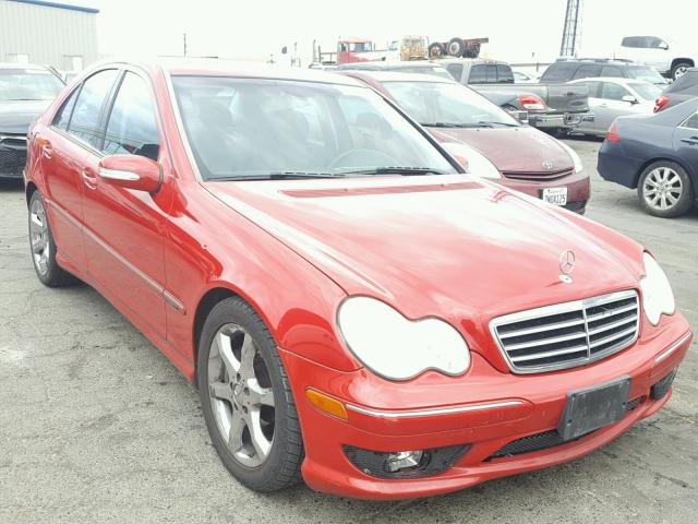 WDBRF52H57F896744 - 2007 MERCEDES-BENZ C 230 RED photo 1