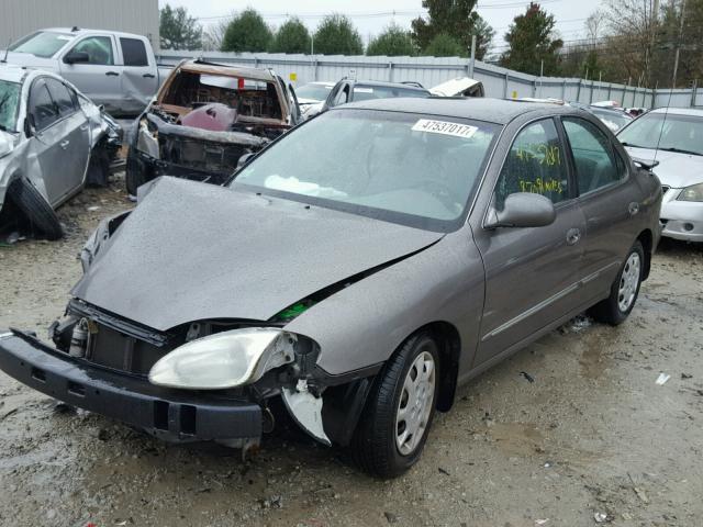 KMHJF35F3YU970586 - 2000 HYUNDAI ELANTRA GL GRAY photo 2