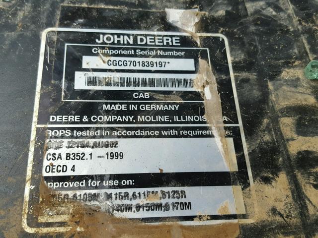 CGCG701839197 - 2014 JOHN DEERE TRACTOR GREEN photo 10